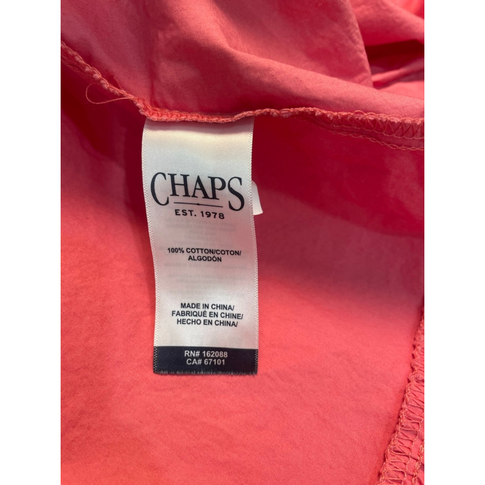 Ralph Lauren CHAPS Pink Milkmaid Tiered Midi Dress M Coquette Summer Preppy - Picture 6 of 8